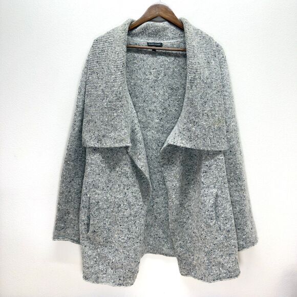 Eileen Fisher Sweaters - Eileen Fisher Wool Mohair Open Shawl Size XL Jacket Cardigan Speckle Office Cozy